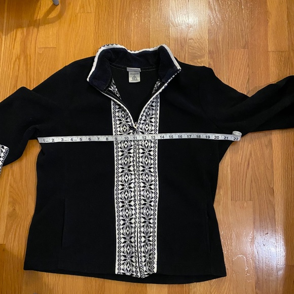 L.L Bean Vintage Fleece Christmas Sweater 90s Sz L - Picture 4 of 4